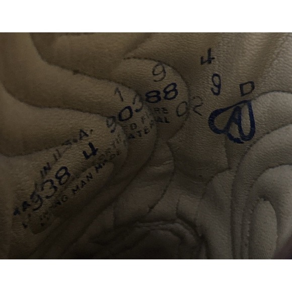 Acme Circle A Western Boots Men's Size 9.5 D Tan Leather Stitch Pattern Vtg - Picture 6 of 6